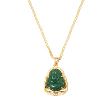 Load image into Gallery viewer, Jade Buddha necklace
