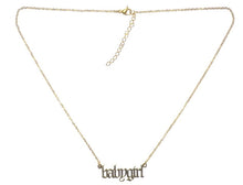 Load image into Gallery viewer, Customized Goth font name necklace