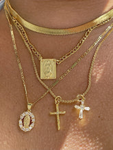 Load image into Gallery viewer, Mini CZ Virgin Mary necklace
