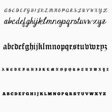 Load image into Gallery viewer, Customized Goth font name necklace