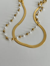 Load image into Gallery viewer, Pearl chain anklet set of 2

