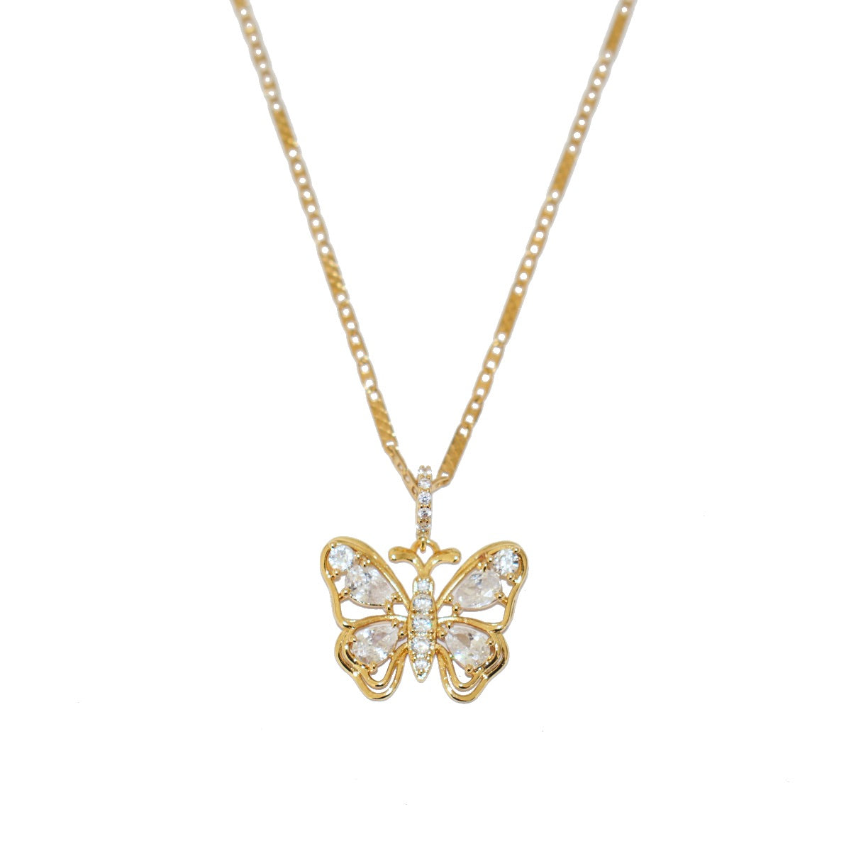 CZ Butterfly necklace