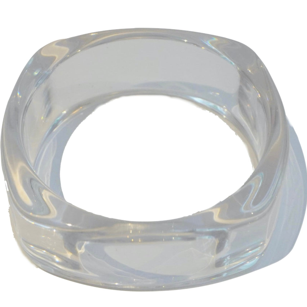 Chunky clear bangle