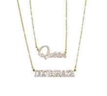 Load image into Gallery viewer, CZ Customized name necklace
