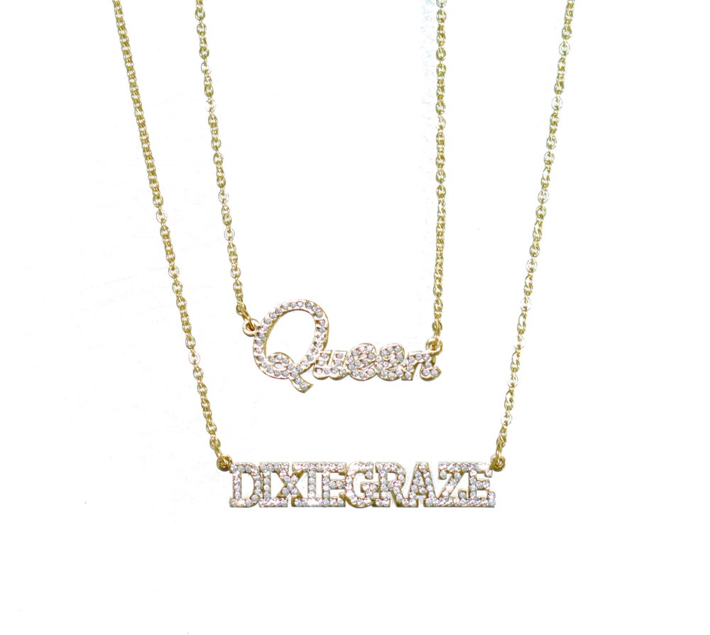 CZ Customized name necklace