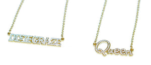CZ Customized name necklace