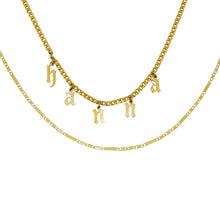 Load image into Gallery viewer, Customized Goth font choker set
