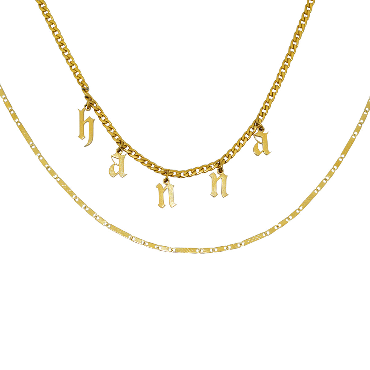Customized Goth font choker set