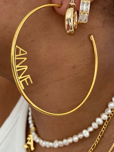 Customized name hoops