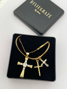 Vintage cross necklace