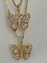 Load image into Gallery viewer, CZ Butterfly necklace
