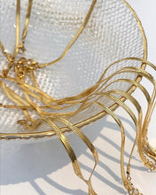 Load image into Gallery viewer, Herringbone chain anklet
