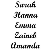 Load image into Gallery viewer, Customized Classic 80&#39;s style cursive font name necklace
