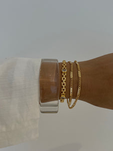 Delilah cz link bracelet